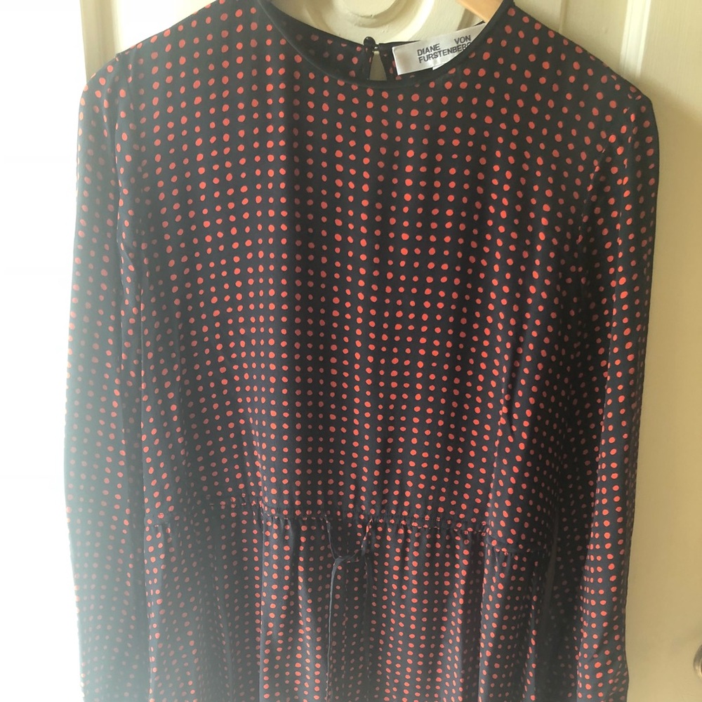 DVF 10 red dress light summer